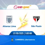 Soi kèo Alianza Lima vs Sao Paulo 05h00 ngày 07/5/2025 - Cup CLB Nam Mỹ