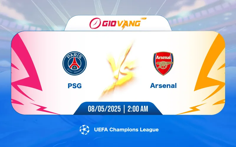 Soi kèo PSG vs Arsenal 02h00 ngày 08/5/2025 - Cup C1